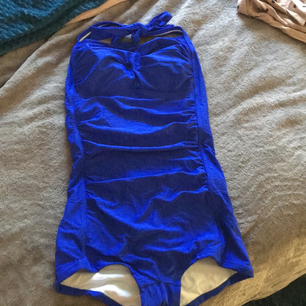 BoyLeg Ruched Swimsuit